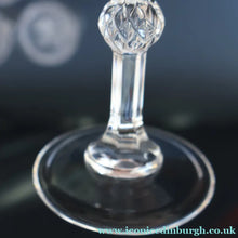 Load image into Gallery viewer, TOTAL OF EIGHT: Lead Crystal Small White Wine Glasses by Cathedral Crystal "Salisbury" Pattern.  5 1/2 inches
