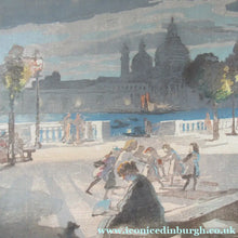 Load image into Gallery viewer, Charles Hodge Mackie Colour Woodcut The Royal or Palace Gardens Venice 1911
