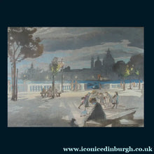 Load image into Gallery viewer, Charles Hodge Mackie Colour Woodcut of the The Palace Gardens, Venice (1911)
