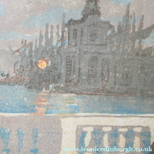 Load image into Gallery viewer, Charles Hodge Mackie Colour Woodcut The Royal or Palace Gardens Venice 1911
