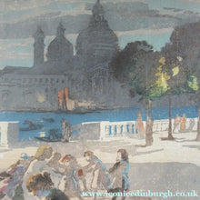 Load image into Gallery viewer, Charles Hodge Mackie Colour Woodcut The Royal or Palace Gardens Venice 1911
