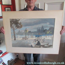 Load image into Gallery viewer, Charles Hodge Mackie Colour Woodcut The Royal or Palace Gardens Venice 1911
