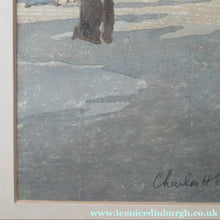 Load image into Gallery viewer, Charles Hodge Mackie Colour Woodcut The Royal or Palace Gardens Venice 1911
