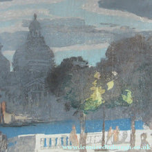 Load image into Gallery viewer, Charles Hodge Mackie Colour Woodcut The Royal or Palace Gardens Venice 1911
