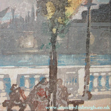 Load image into Gallery viewer, Charles Hodge Mackie Colour Woodcut The Royal or Palace Gardens Venice 1911
