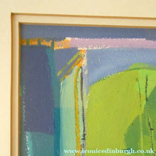 Load image into Gallery viewer, Claire Harrigan (RSW) Mediterranean View through a French Window. Acrylic and Oil Pastel: SIGNED
