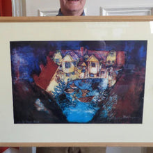 Load image into Gallery viewer, SCOTTISH ART. Limited Edition Colour Lithograph by Sylvia von Hartmann. White Horse Close, Edinburgh. Signed &amp; dated in pencil
