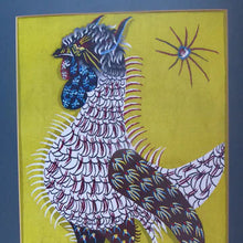 Load image into Gallery viewer, Large JEAN LURCAT. Le Coq-Pecheur. 1955 Lithographic Print on Panel. Published by Stedelijk Museum, Amsterdam. Excellent Condition
