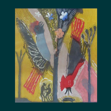 Load image into Gallery viewer, MICHAEL ROTHENSTEIN (1908 - 1993). 1980s Colour Woodcut Entitled: The Garden I
