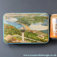Load image into Gallery viewer, Collectable 1960s NIAGARA FALLS Toffee Tin by Riley's of Halifax
