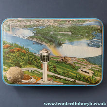 Load image into Gallery viewer, Collectable 1960s NIAGARA FALLS Toffee Tin by Riley's of Halifax
