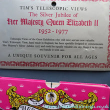 Load image into Gallery viewer, Collectable 1970s TELESCOPIC VIEW of "Her Majesty's Coronation Procession". Silver Jubilee Souvenir
