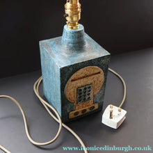 Load image into Gallery viewer, Collectable 1970s TROIKA Pottery Table Lamp by Anne Jones. REWIRED
