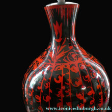 Load image into Gallery viewer, LARGE Vintage Italian Ceramic Table Lamp. Designed by Alvino BAGNI. Glossy Red and Black Finish
