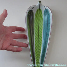 Load image into Gallery viewer, Vintage 1950s Swedish Stig Lindberg Leaf Pattern Dish
