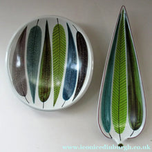 Load image into Gallery viewer, Vintage 1950s Swedish Stig Lindberg Leaf Pattern Dish
