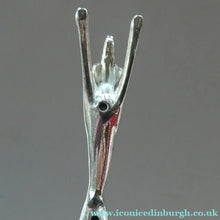 Load image into Gallery viewer, Collectable Vintage Set of SIX Silver Plate Knife Rests in the form of Running Dogs
