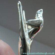 Load image into Gallery viewer, Collectable Vintage Set of SIX Silver Plate Knife Rests in the form of Running Dogs
