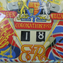 Load image into Gallery viewer, Vintage 1953 Queen Elizabeth II Coronation Perpetual Desk Calendar
