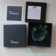 Load image into Gallery viewer, Contemporary DAUM Pate de Verre "Mini Coupelle Orchidee" Dish. BLUE. Boxed
