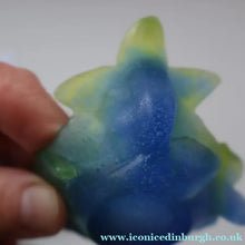 Load image into Gallery viewer, Contemporary DAUM Pate de Verre "Mini Coupelle Orchidee" Dish. BLUE. Boxed
