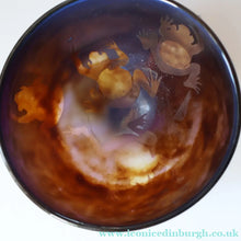 Load image into Gallery viewer, Contemporary BRITISH DESIGNER GLASS. Rare Frog Bowl by Clare Louise Henshaw c 1994 - British Glass

