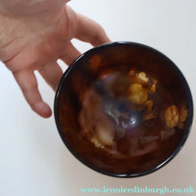 Load image into Gallery viewer, Contemporary BRITISH DESIGNER GLASS. Rare Frog Bowl by Clare Louise Henshaw c 1994 - British Glass

