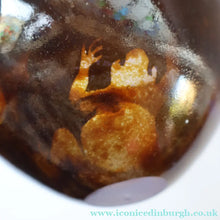 Load image into Gallery viewer, Contemporary BRITISH DESIGNER GLASS. Rare Frog Bowl by Clare Louise Henshaw c 1994 - British Glass
