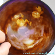 Load image into Gallery viewer, Contemporary BRITISH DESIGNER GLASS. Rare Frog Bowl by Clare Louise Henshaw c 1994 - British Glass
