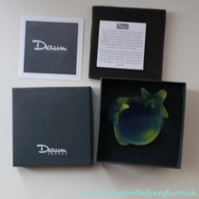 Load image into Gallery viewer, Contemporary DAUM Pate de Verre "Mini Coupelle Orchidee" Dish. BLUE. Boxed
