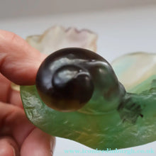 Load image into Gallery viewer, Contemporary DAUM Pate de Verre "Petit Escargot Nature" Dish. Boxed
