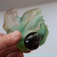 Load image into Gallery viewer, Contemporary DAUM Pate de Verre "Petit Escargot Nature" Dish. Boxed
