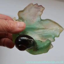 Load image into Gallery viewer, Contemporary DAUM Pate de Verre "Petit Escargot Nature" Dish. Boxed
