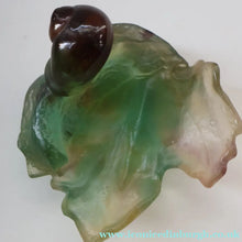 Load image into Gallery viewer, Contemporary DAUM Pate de Verre "Petit Escargot Nature" Dish. Boxed
