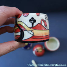 Load image into Gallery viewer, Contemporary. Decorative PAIR of Old Tupton Ware Honey Pots with Spoons
