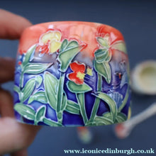 Load image into Gallery viewer, Contemporary. Decorative PAIR of Old Tupton Ware Honey Pots with Spoons
