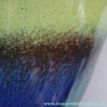 Load image into Gallery viewer, Contemporary Design. Large Stylish Lithuanian Hand-Blown Art Glass Vase Multi-Coloured with Cased Glass Interior
