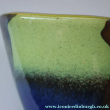 Load image into Gallery viewer, Contemporary Design. Large Stylish Lithuanian Hand-Blown Art Glass Vase Multi-Coloured with Cased Glass Interior
