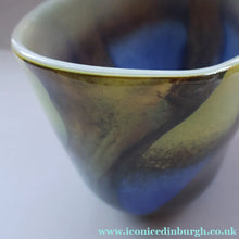 Load image into Gallery viewer, Contemporary Design. Large Stylish Lithuanian Hand-Blown Art Glass Vase Multi-Coloured with Cased Glass Interior
