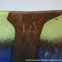 Load image into Gallery viewer, Contemporary Design. Large Stylish Lithuanian Hand-Blown Art Glass Vase Multi-Coloured with Cased Glass Interior
