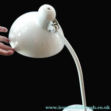Load image into Gallery viewer, Pre-loved Contemporary Genuine FRITZ HANSEN White Enamel KAISER IDELL Desk Lamp
