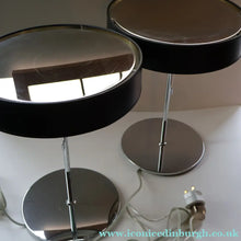 Load image into Gallery viewer, Contemporary GERMAN Design. 1980s "Hulsta" Table Lamp Black &amp; Chrome with Mirror Finishes. PAIR AVAILABLE
