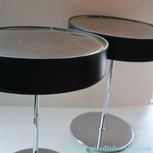 Load image into Gallery viewer, Contemporary GERMAN Design. 1980s "Hulsta" Table Lamp Black &amp; Chrome with Mirror Finishes. PAIR AVAILABLE
