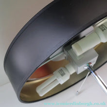 Load image into Gallery viewer, Contemporary GERMAN Design. 1980s "Hulsta" Table Lamp Black &amp; Chrome with Mirror Finishes. PAIR AVAILABLE
