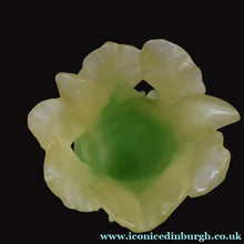 Load image into Gallery viewer, LARGE Contemporary DAUM Pate de Verre ORCHID Vase.  8 1/4 inches in height (Boxed)

