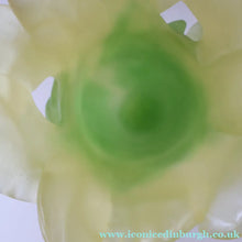 Load image into Gallery viewer, LARGE Contemporary DAUM Pate de Verre ORCHID Vase.  8 1/4 inches in height (Boxed)

