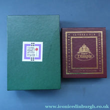 Load image into Gallery viewer, Contemporary Scottish Collectables. "Dimple" Round Hip Flask &amp; Pewter Rennie Mackintosh Quaich. Both Boxed

