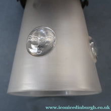 Load image into Gallery viewer, Small SINGLE Copperised ART NOUVEAU Pendant Light with Frosted Glass Shade


