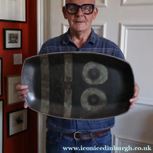 Load image into Gallery viewer, CORNISH STUDIO POTTERY. 1970s Massive Oblong Plate Made at Polperro Pottery
