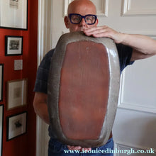 Load image into Gallery viewer, CORNISH STUDIO POTTERY. 1970s Massive Oblong Plate Made at Polperro Pottery
